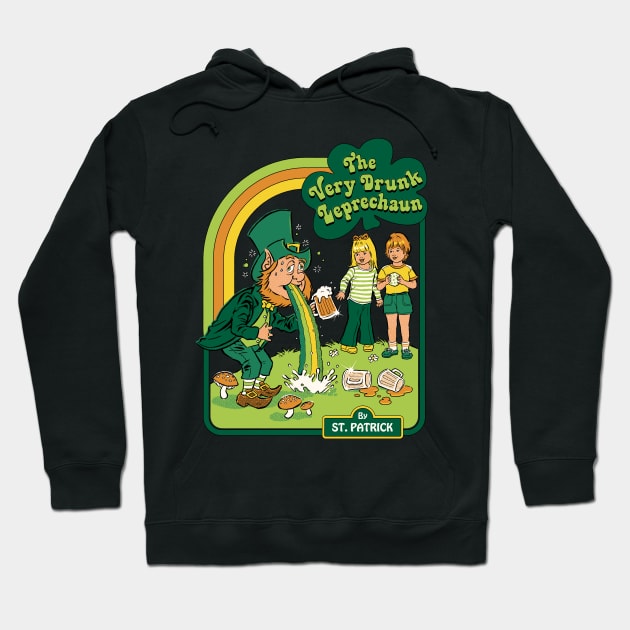 The Very Drunk Leprechaun Hoodie by Steven Rhodes